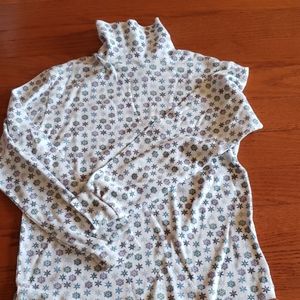 Snowflake turtleneck sweater
